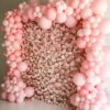 Pink Floral Wall 8' x 8' – Multi-Color Fabric-Backed Artificial Flower Backdrop for Weddings & Events