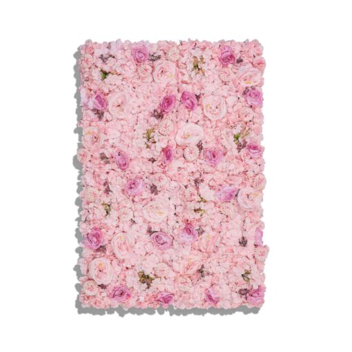 3D Lush Floral Wall with Elegant Pink Tones for Weddings and Showers