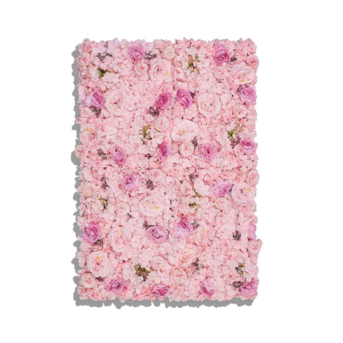 3D Lush Floral Wall with Elegant Pink Tones for Weddings and Showers