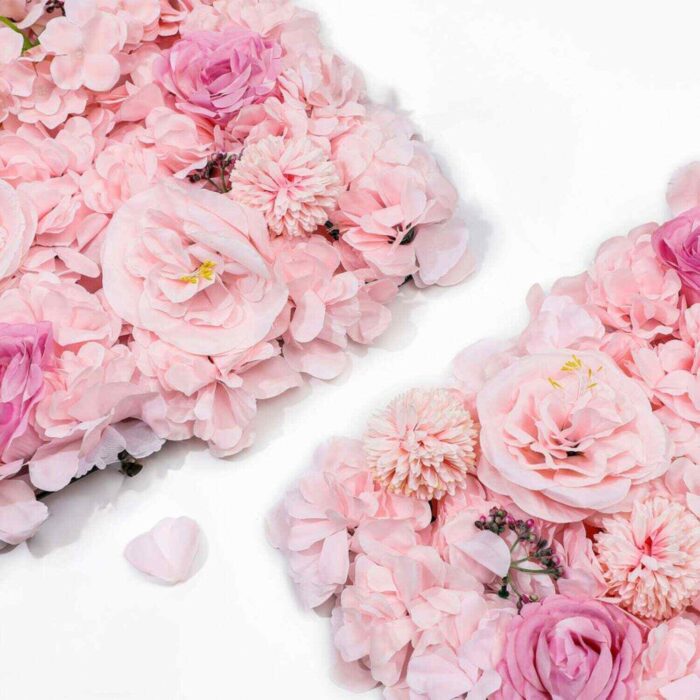 3D Lush Floral Wall with Elegant Pink Tones for Weddings and Showers