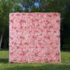 3D Lush Floral Wall with Elegant Pink Tones for Weddings and Showers