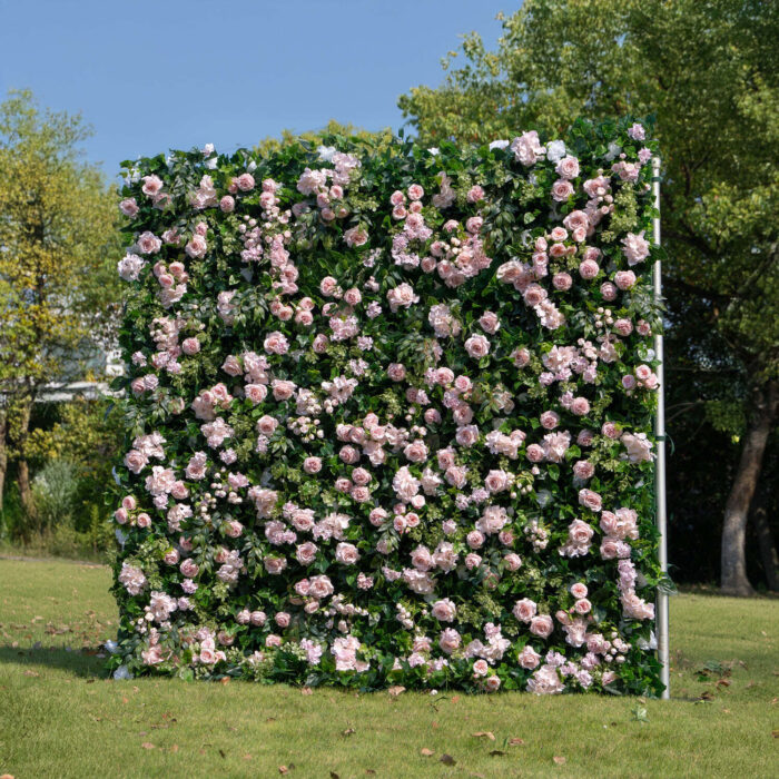 5D Artificial Flower Wall Roses for Perfect Engagement Backdrop