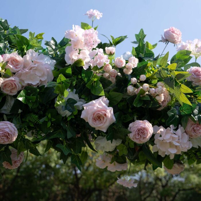 5D Artificial Flower Wall Roses for Perfect Engagement Backdrop