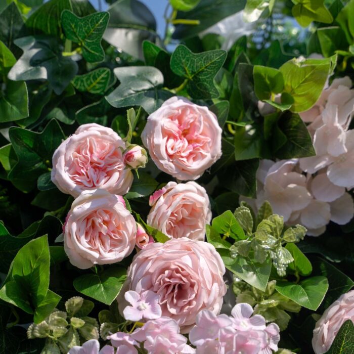 5D Artificial Flower Wall Roses for Perfect Engagement Backdrop