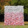 5D Pink Flower Wall for Elegant Wedding Backdrop