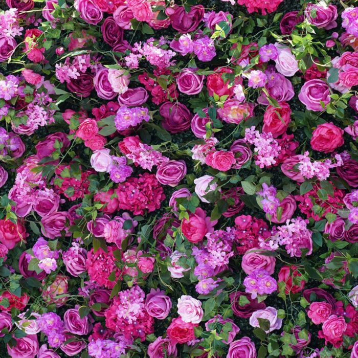 5D Pink and Purple Flower Wall for Elegant Wedding Backdrop and Event Decoration
