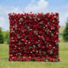 Luxury Red Flower Wall with 3D Design for Wedding Decor