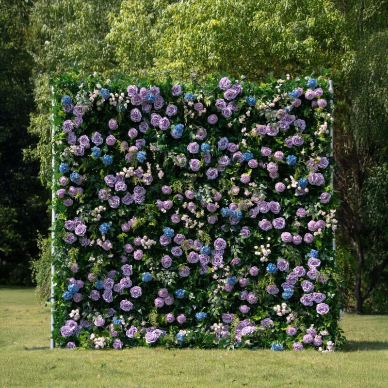 Artificial Flower Wall Backdrop — SKU 3D006