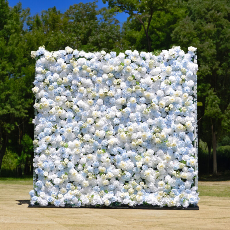 Artificial Flower Wall Backdrop — SKU 4D002