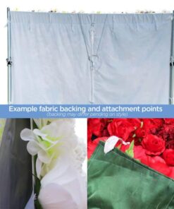 Vibrant Orange Florals Curtain-Style Wall - Perfect for Summer Party Decor!