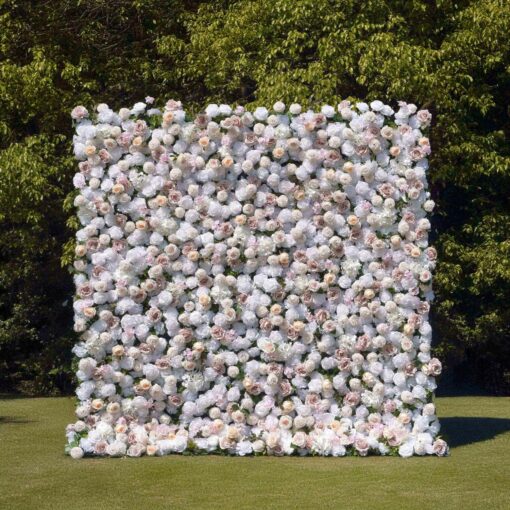 Elegant 3D Flower Wall for Decorative Event Backdrops