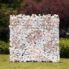 Elegant 5D Blush Flower Wall for Garden Wedding Backdrops