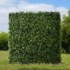 Elegant Green Plant Wall with Natural Greenery for Garden Party Settings