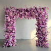 Elegant Purple Roses Flower Arch for Parties and Events