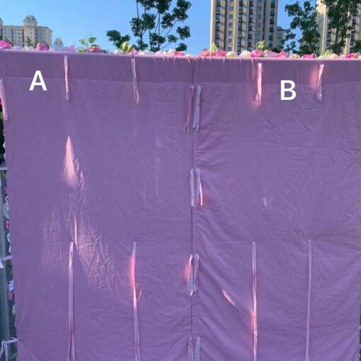 Luxurious 5D Purple Rose Wedding Backdrop Artificial Flower Wall