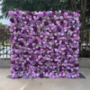 Luxurious 5D Purple Rose Wedding Backdrop Artificial Flower Wall