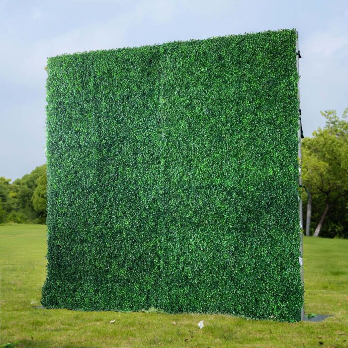 Minimalist Greenery Wall for Vibrant Green Backdrop and Garden Party Decor