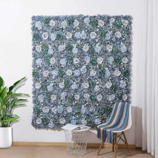 Natural Serenity 3D Fabric Flower Wall for Home Accent and Party Backdrop