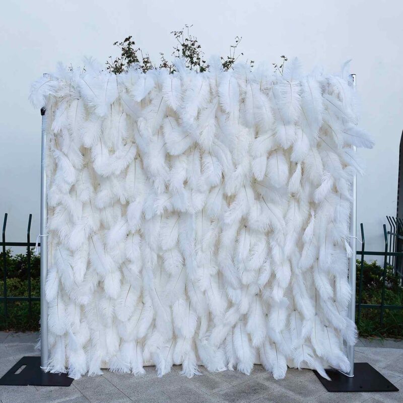 Artificial Flower Wall Backdrop — SKU 5D007