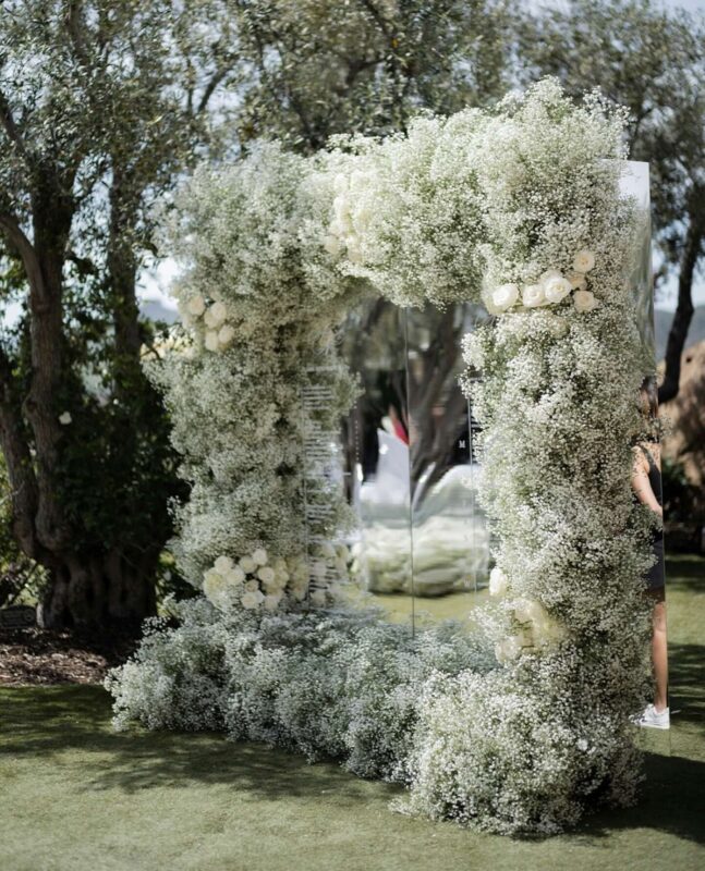 Timeless Heart-Shaped Arch Wedding Backdrop for a Rustic Outdoor Wedding
