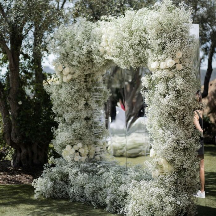 Timeless Heart-Shaped Arch Wedding Backdrop for a Rustic Outdoor Wedding