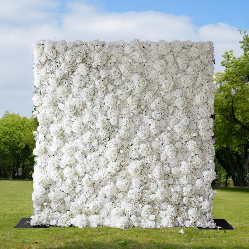 Artificial Flower Wall Backdrop — SKU 3D021