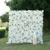 5D White Rose Flower Wall Wedding Backdrop for Elegant Event & Party Decor