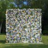8' x 8' Garden Flower Wall – Artificial Floral Backdrop for Weddings & Events
