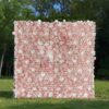 8' x 8' Pink & White Flower Wall – Fabric Backed Artificial Flower Backdrop for Weddings & Events