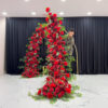 Artificial Flowers for Henna Ceremony: Stunning Red Rose Valentine's Arch