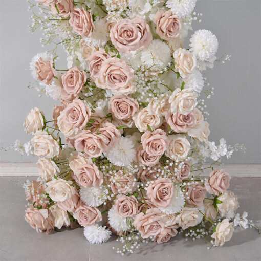 Champagne Cream and Nude Rose Wedding Archway Flower Garland Decoration