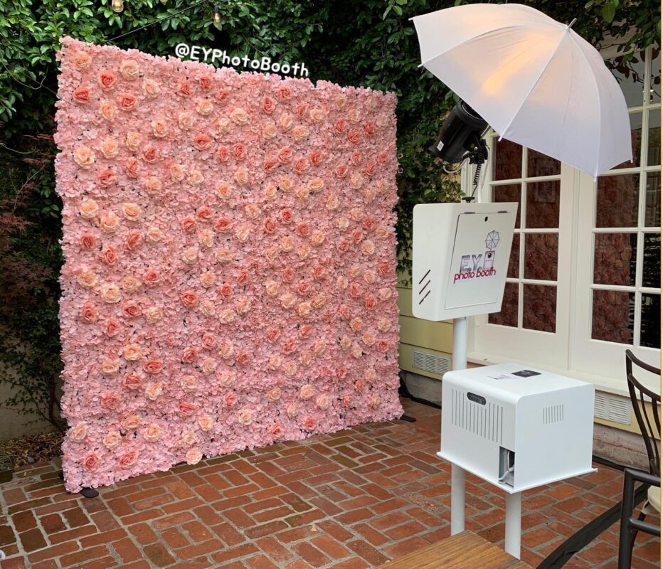 Charming Blush Pink Flower Wall for Spring Wedding and Party Backdrops
