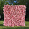 Chic 8' x 8' Pink Leaf Wall - Elegant Backdrop for Weddings & Events