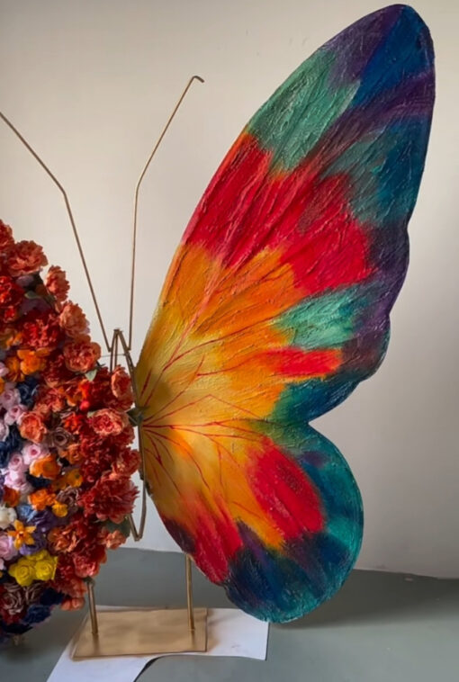 Creative Art Butterfly Backdrop with Vibrant Colors for Celebratory Occasions