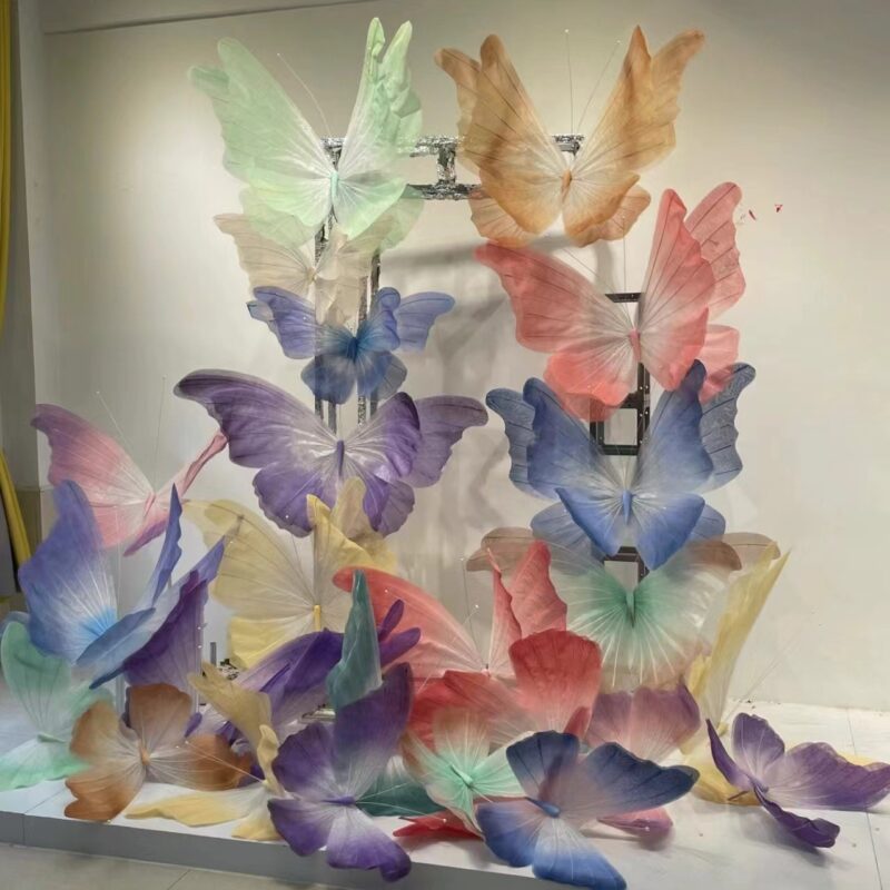 Butterfly-Shaped Floral Backdrop — SKU BF086