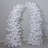 Elegant White Rose Wedding Arch, Floral Backdrop for Ceremony & Reception