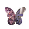Eye-Catching Butterfly Backdrop with Mirror Details and Artificial Floral Arrangement