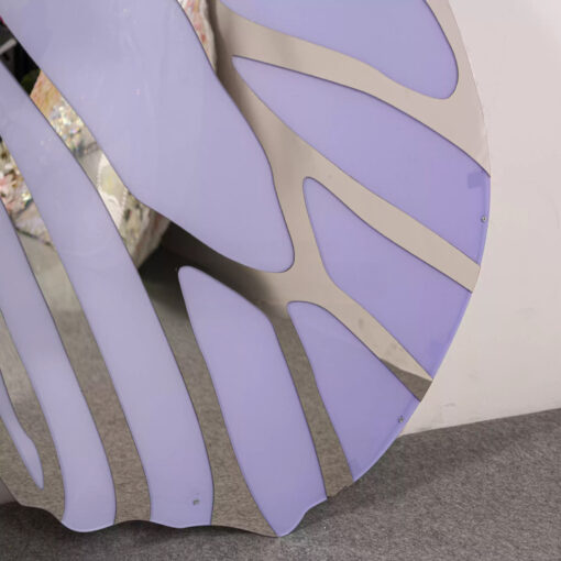 Eye-Catching Butterfly Backdrop with Mirror Details and Artificial Floral Arrangement