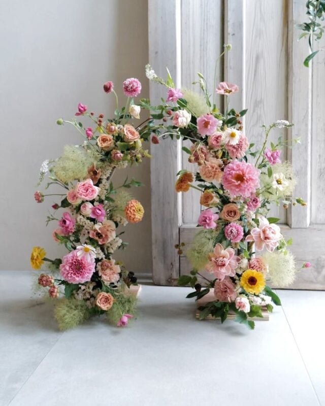 Floral Arches in Miniature Size for Weddings and Special Events