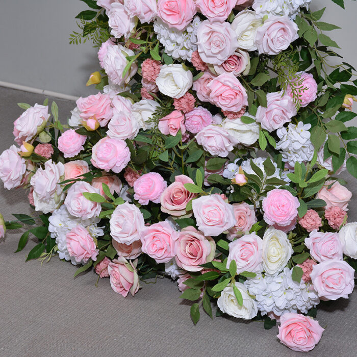 Floral Wedding Arch with Pink and White Roses, 1.9M x 2.3M Decor for Ceremony
