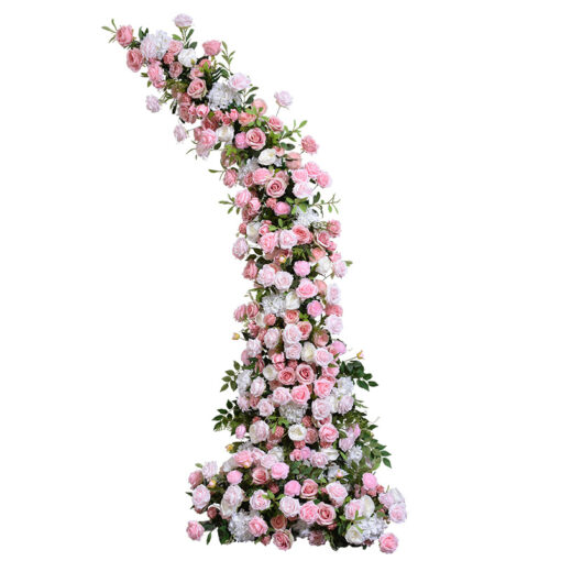 Floral Wedding Arch with Pink and White Roses, 1.9M x 2.3M Decor for Ceremony