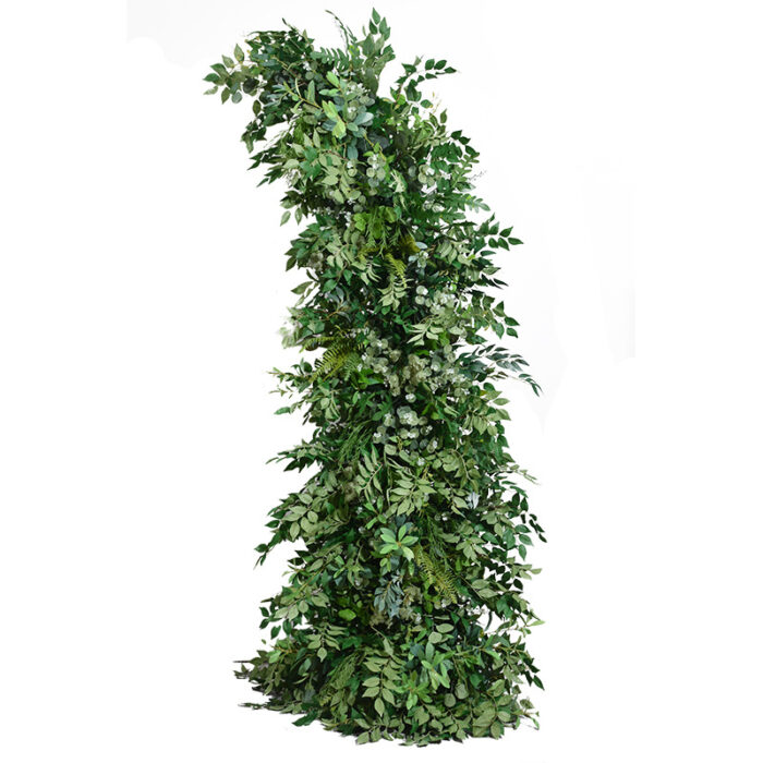 Full Greenery Wedding Arch with Foliage and Mixed Leaves for Event Backdrop