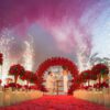 Glamorous Round Arch with Soft Roses for an Elegant Proposal
