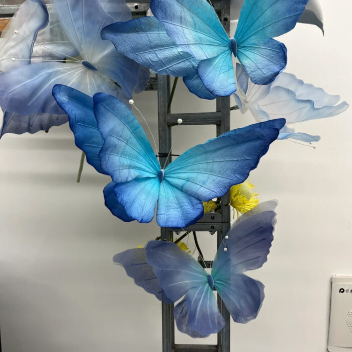 Gradient Blue Butterfly Wing with Delicate Design for Event Decorations