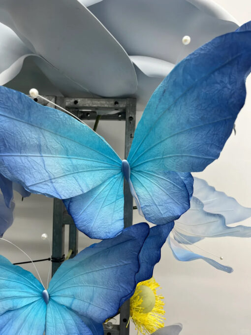 Gradient Blue Butterfly Wing with Delicate Design for Event Decorations