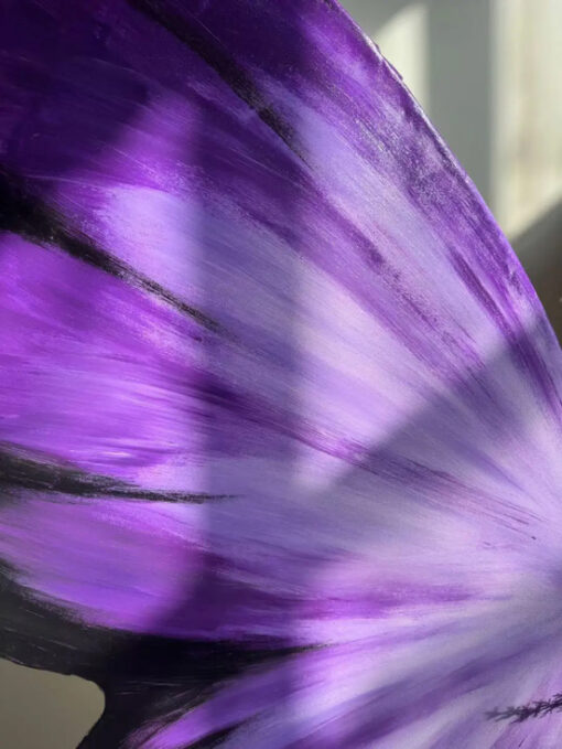 Luxury Lavender and Violet Rose Butterfly Backdrop for Wedding Decorations