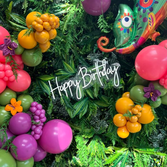 Mexican Happy Easter Green Jungle Leaves Backdrop – A Fresh and Vibrant Decor