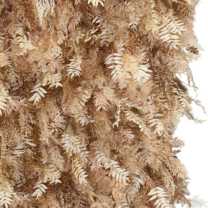 Pampas Grass Flower Wall Decor – 8' x 8' Fabric-Backed Wedding & Event Backdrop