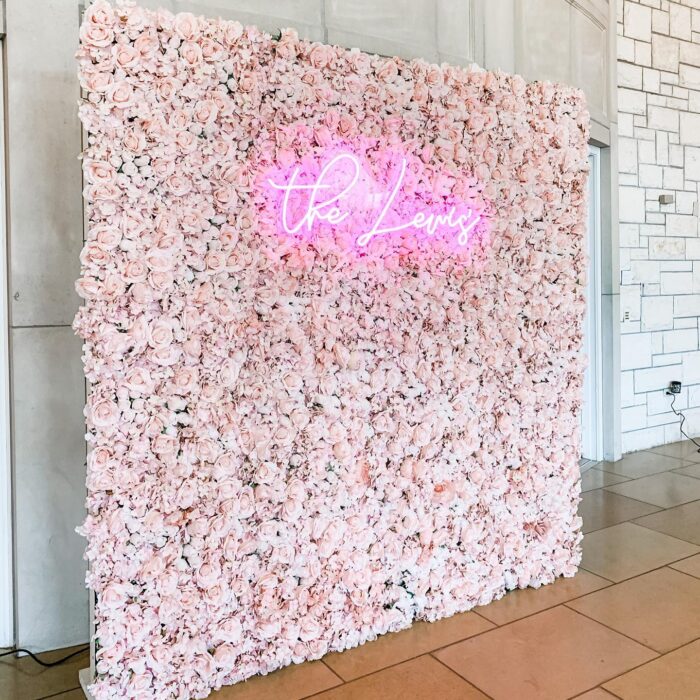 Pink Blush Wedding Flower Wall - Stunning Floral Backdrop for Birthdays & Celebrations