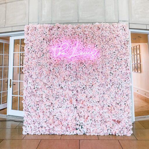 Pink Blush Wedding Flower Wall - Stunning Floral Backdrop for Birthdays & Celebrations